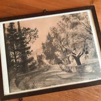 Disegno antico incorniciato