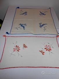 Tovagliette ricamate a mano