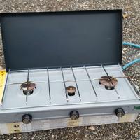 fornello gas tre fuochi campeggio/camper