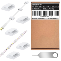 50 Clip per strisce led o cavetti piatti , autoade