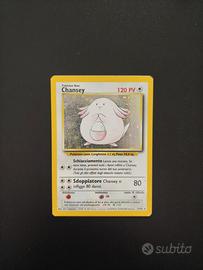 Pokemon CHANSEY Holo - 3/102 Set Base (ITA)