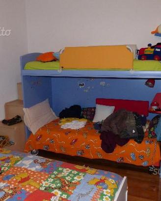 Letto a castello con scale mistral