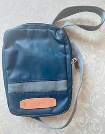 Borsello uomo Piquadro originale blu e grigio