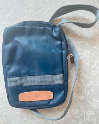 Borsello uomo Piquadro originale blu e grigio