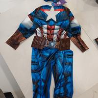 Vestito carnevale di capitan america