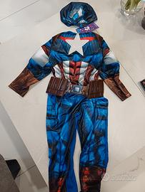 Vestito carnevale di capitan america
