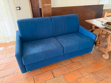 Divano letto blu