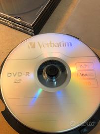 10 Dvd-r Verbatim con custodie