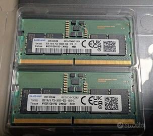 MEMORIE RAM SAMSUNG DDR5 SODIMM 16GB  PC5-5600B