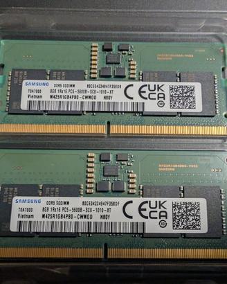MEMORIE RAM SAMSUNG DDR5 SODIMM 16GB  PC5-5600B