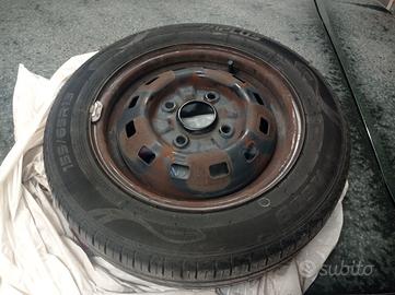 4 cerchi con gomme 155-65-13 per Chevrolet Matiz