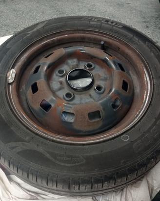 4 cerchi con gomme 155-65-13 per Chevrolet Matiz