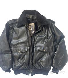 Giubbotto in pelle uomo aviatore