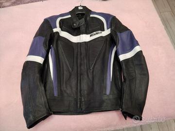 Giacca pelle uomo moto