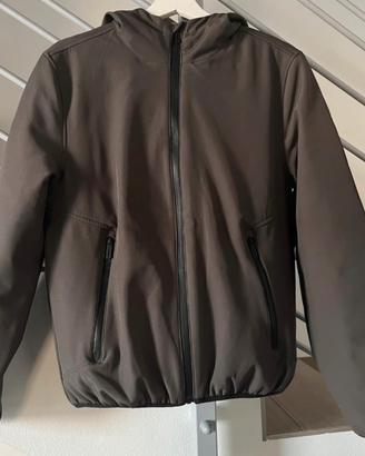 Giubbino verde con cappuccio Clayton Tg S