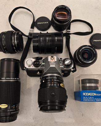 Pentax ME F MEF autofocus completa di obiettivi