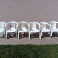 sedie plastica da giardino 