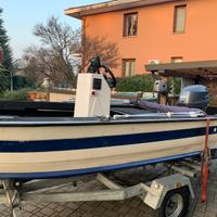 Barca in alluminio a motore