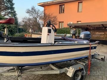 Barca in alluminio a motore