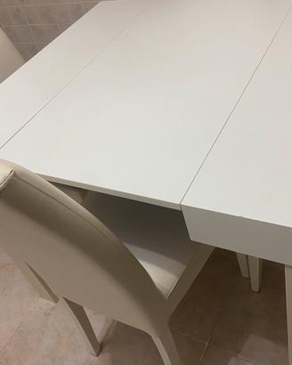Tavolo consolle e 4 sedie