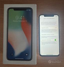 iphone X 256gb 100%🔋Scatola + accessori