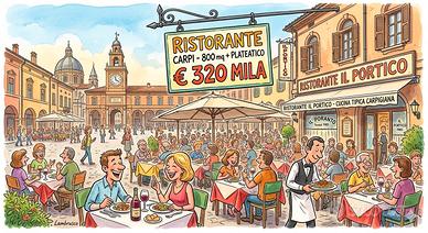 Carpi centro, ampio ristorante - no bar 10E