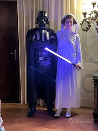 Costume Leila Star Wars con parrucca