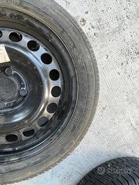 Pneumatico  185/55r15 e cerchio 4 fori per Opel