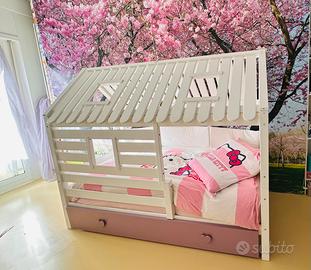 Letto casetta con scivolo Robin Befara