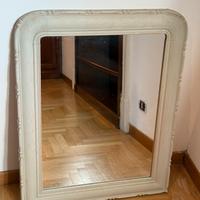 Specchio in stile Shabby chic Legno bianco