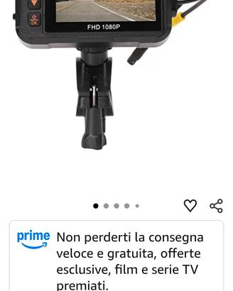 Dash Cam Moto Doppia Telecamera FHD 1080P - Nuova