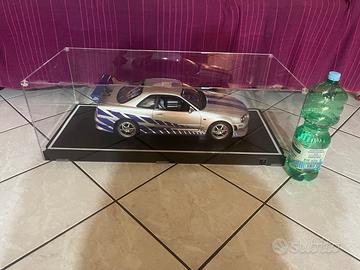 Modellino in scala 1/8 Nissan skyline GTR R34