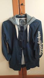 felpa donna Acquafredda, tg M colori blu e grigia 