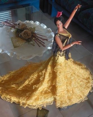 Bambola souvenir spagnola flamenco 