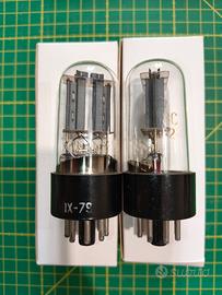 COPPIA VALVOLE 6H8C (6N8S) NOS 