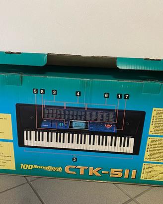 Tastiera Casio CTK-511 – 61 tasti, MIDI, 100 suoni