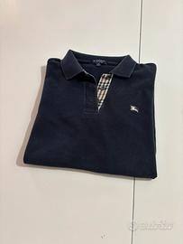 Polo donna blu Burberry