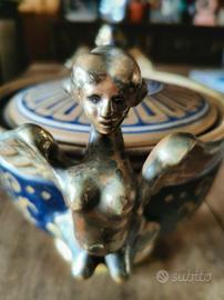 Antico centrotavola ceramiche di Perugia 