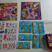 Set 3 Puzzle My Little Pony cubi e Masha&Orso 