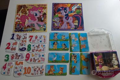 Set 3 Puzzle My Little Pony cubi e Masha&Orso 