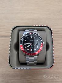 Orologio Fossil Blue GMT FS6092 in acciaio - Nuovo