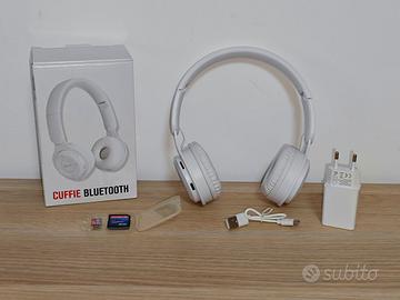 Cuffie Bluetooth wireless bianche