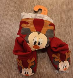 Set Natale 3-6 mesi, scarpette più bavetta 