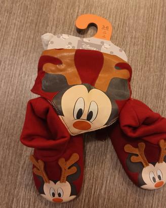 Set Natale 3-6 mesi, scarpette più bavetta 