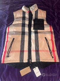 SMANICATO BURBERRY GILET GIACCA CHALECO