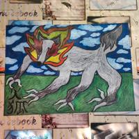 "Volpe Fujigoro" - Pastello su carta, 50x70 cm