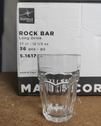 Stock 108 bicchieri Bormioli Rock 37 cl nuovi 