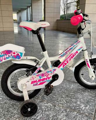 Bicicletta Atala Bunny Girl 12" rotelle +accessori