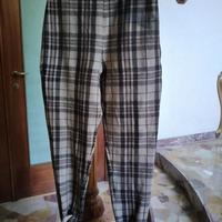 Pantaloni donna fuseaux Tartan scozzese Taglia M