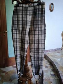 Pantaloni donna fuseaux Tartan scozzese Taglia M